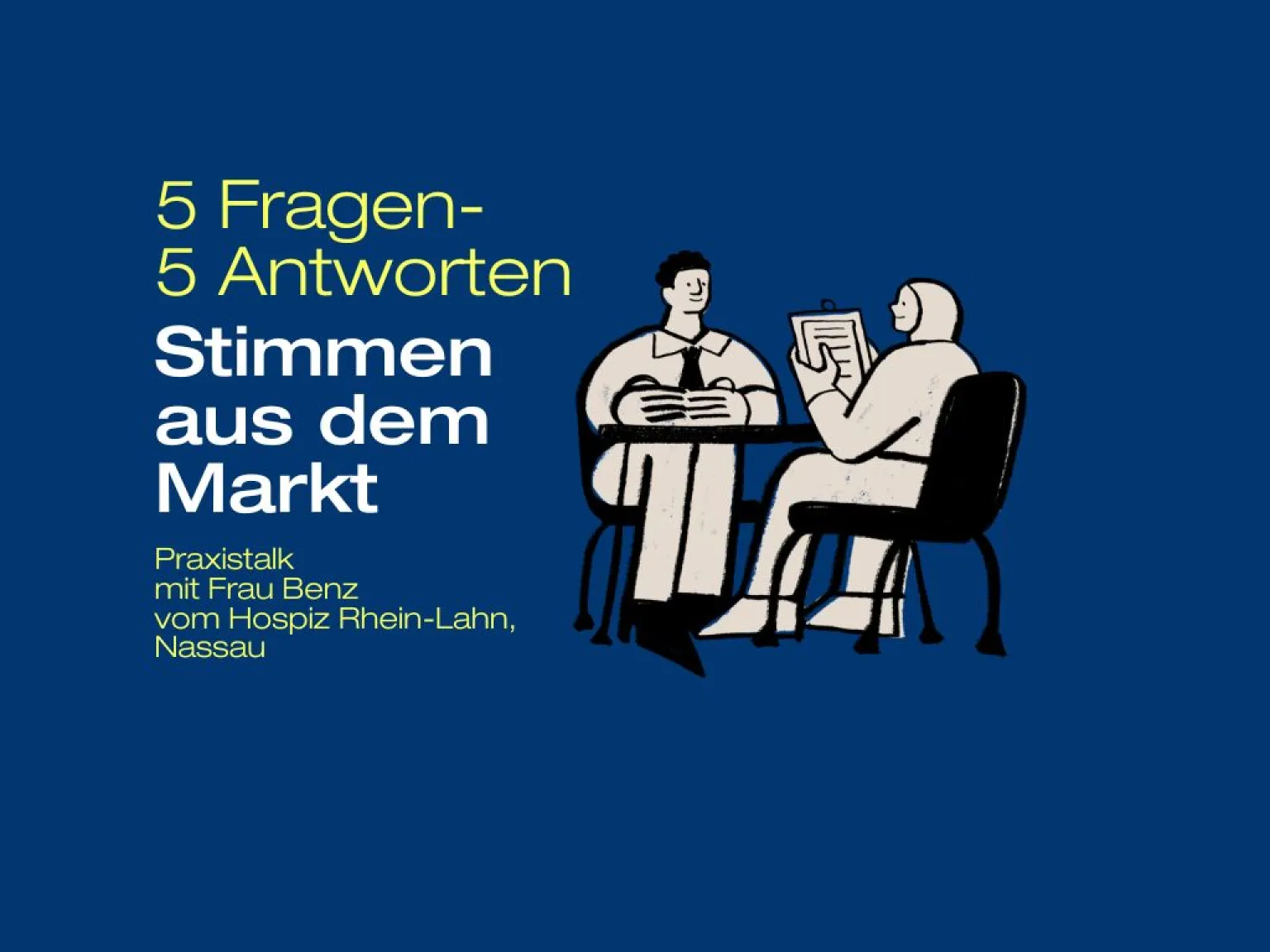 Titelblatt der Interviewserie
